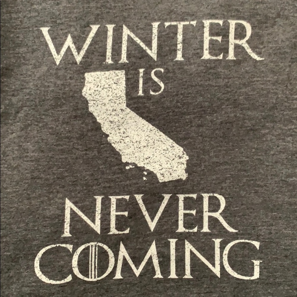 NWOT GOT “winter is NEVER coming” - California